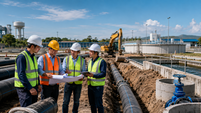 Solmax Pipe đồng hành cùng nhà thầu trong dự án cấp thoát nước